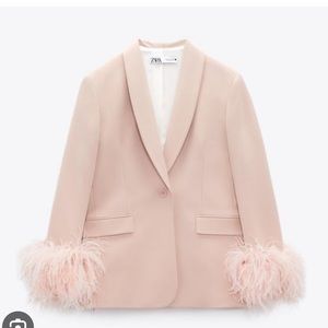 Zara Feather Blazer